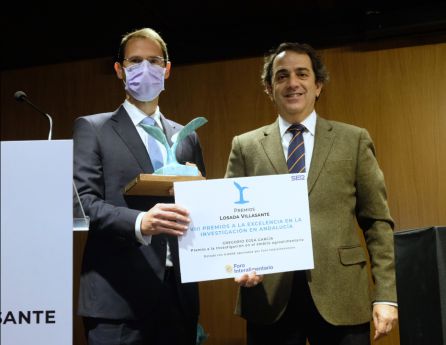 Professor Gregorio Egea awarded with the VIII Losada Villasante Agri-Food Research Award.